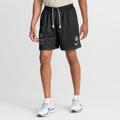Men's Nike  Black/Platinum New Orleans Saints Sideline Standard Issue Dri-FIT Reversible Shorts