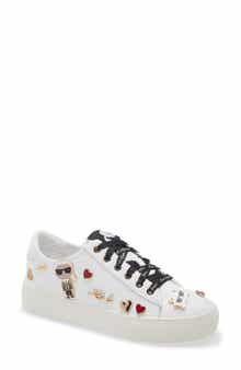 KARL LAGERFELD PARIS Cate Pin Logo Sneaker