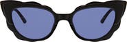 BCBG 53mm Scalloped Cat Eye Sunglasses