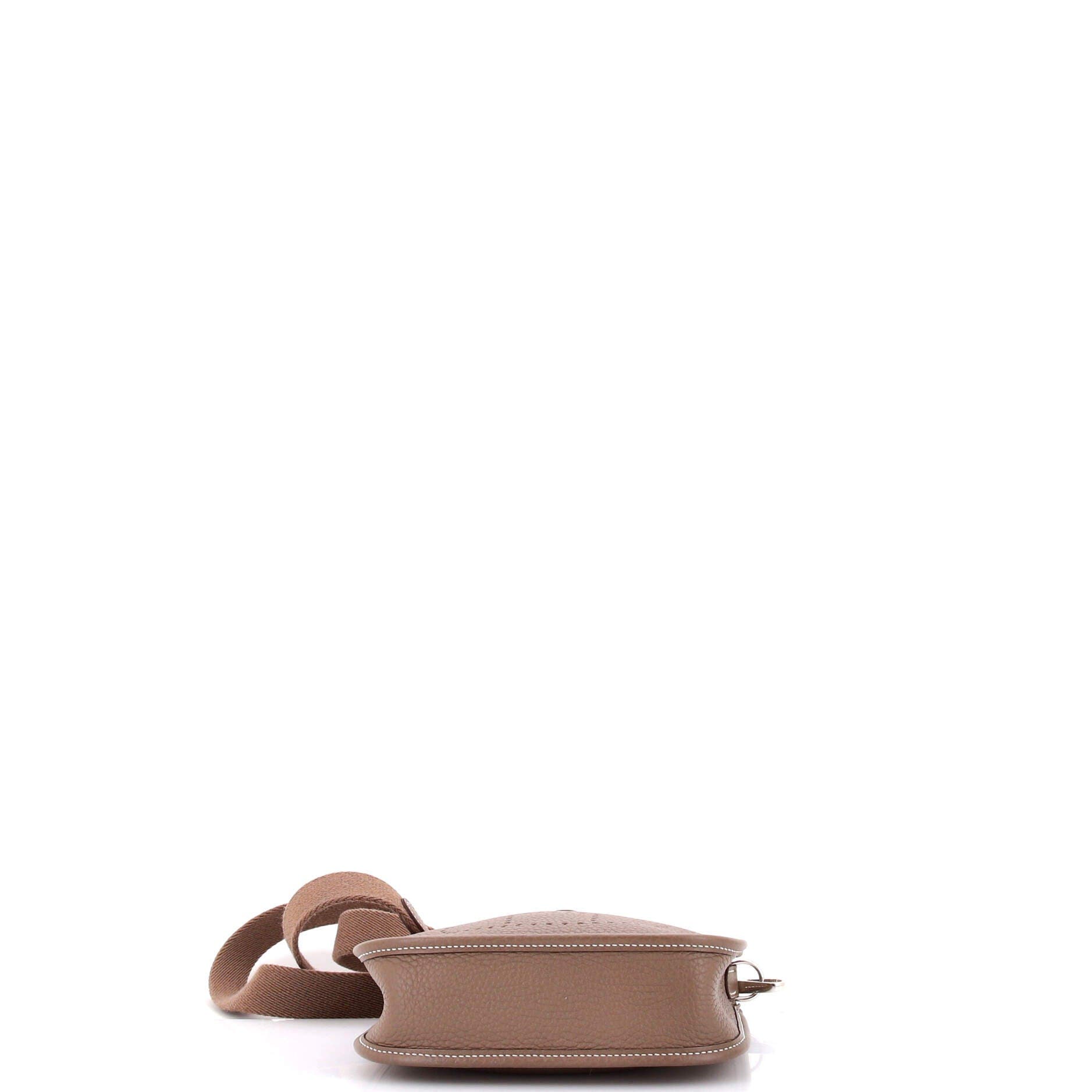 Pre-Owned Hermes Evelyne Bag Gen III Clemence TPM, Alternate, color, Etoupe