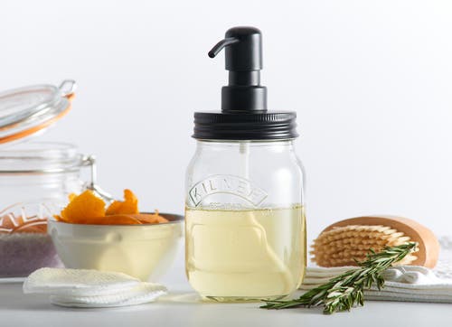 Kilner Liquid Soap & Lotion Dispenser 17 Ounce In Black