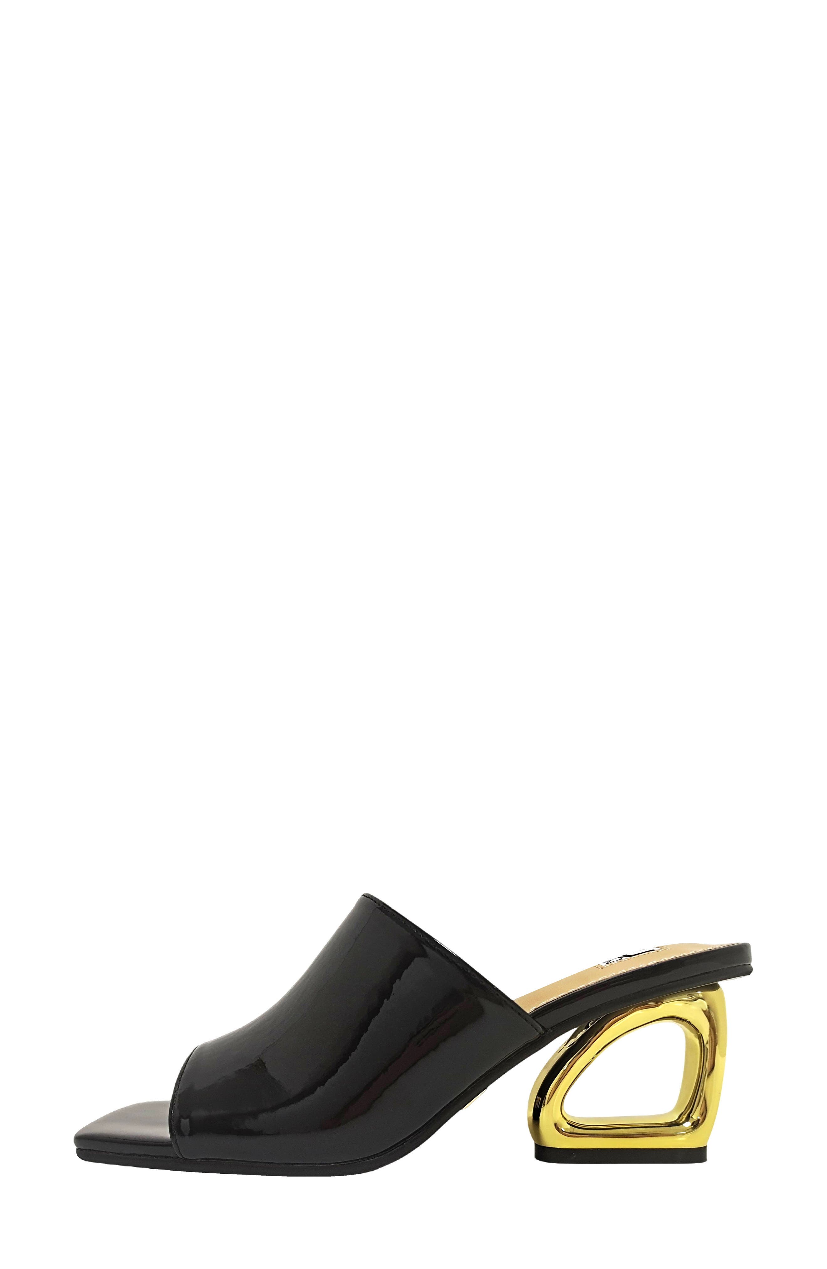 NINETY UNION Florence Square Toe Mule, Alternate, color, Black