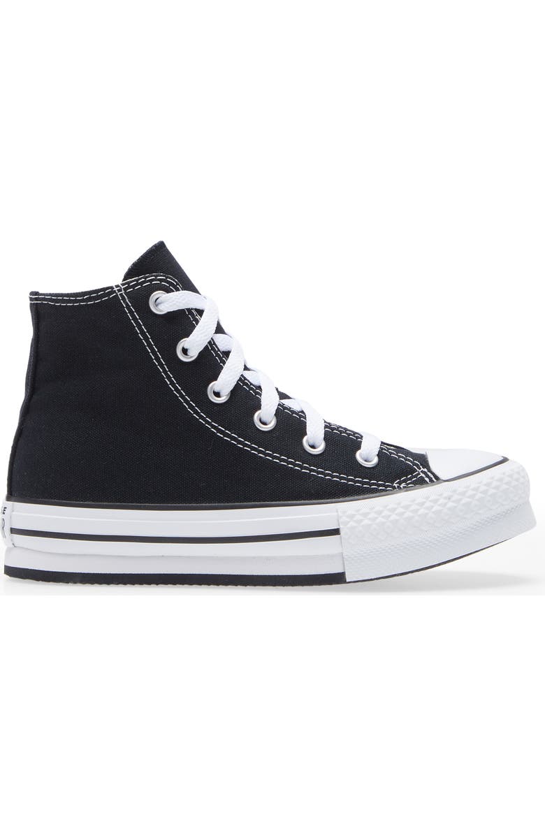 Converse Kids' Chuck Taylor<sup>®</sup> All Star<sup>®</sup> EVA Lift High Top Sneaker, Alternate, color, Black/ White/ Black