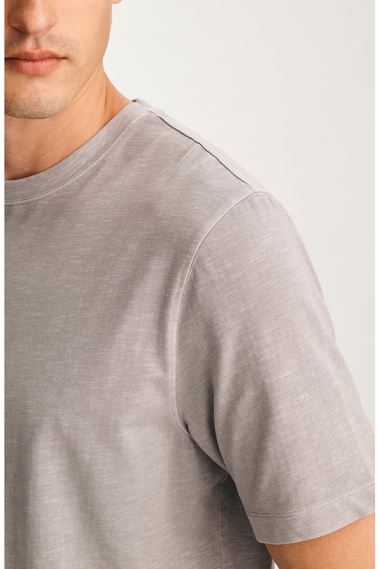 Pale Brown Slub Cotton Blend T-Shirt, Alternate, color, ALLOY