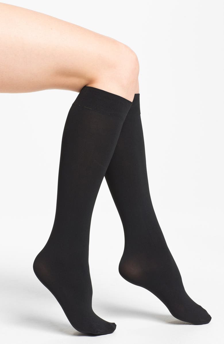 Donna Karan New York DKNY Opaque Microfiber Knee Highs, Main, color, 