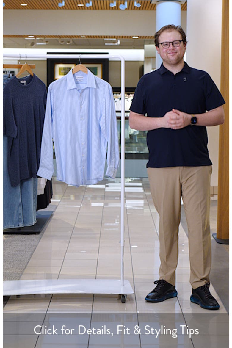 Traditional Fit Stripe Premium Non-Iron Cotton Dress Shirt video