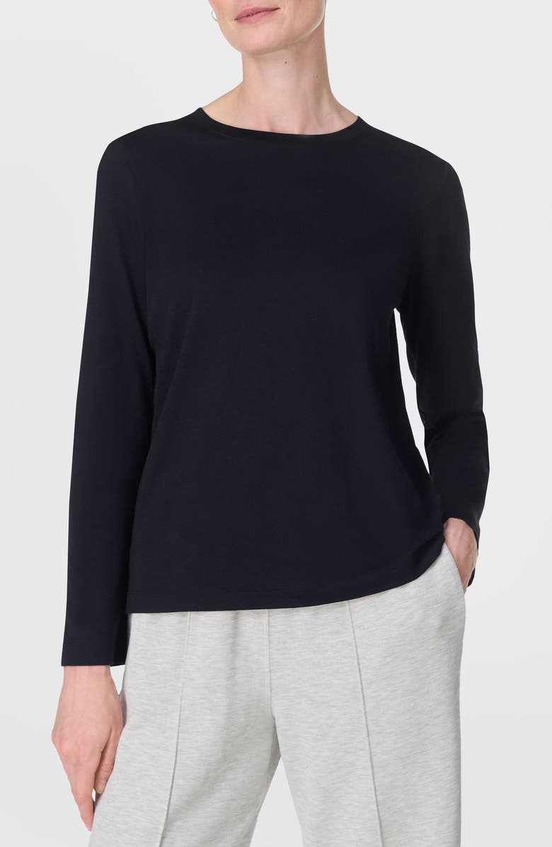 Sweaty Betty Essential Long Sleeve T-Shirt, Main, color, Black