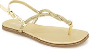 Reaction Kenneth Cole Whitney Crystal Strap Flat Sandal