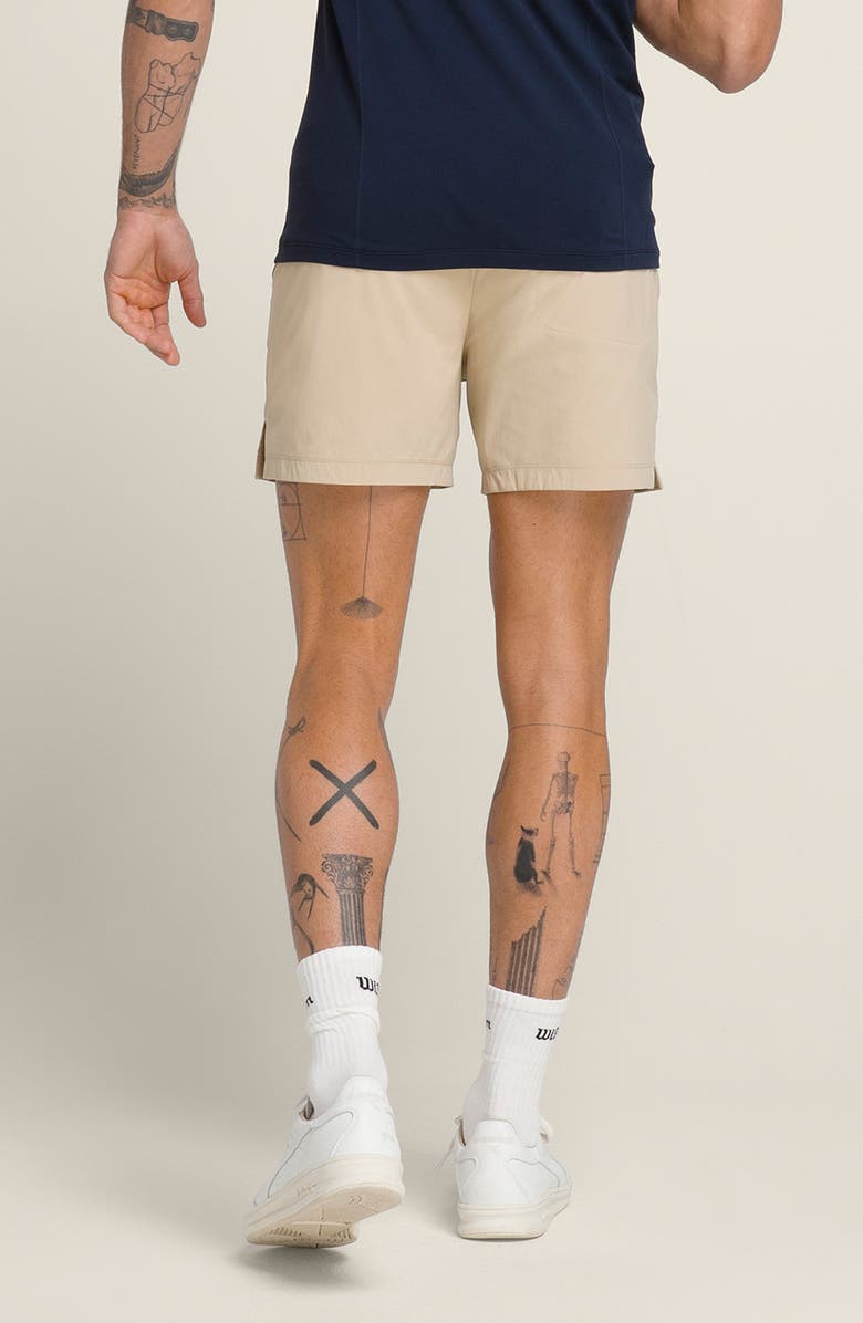 WILSON Tennis Water Repellent Volley Shorts, Alternate, color, Safari