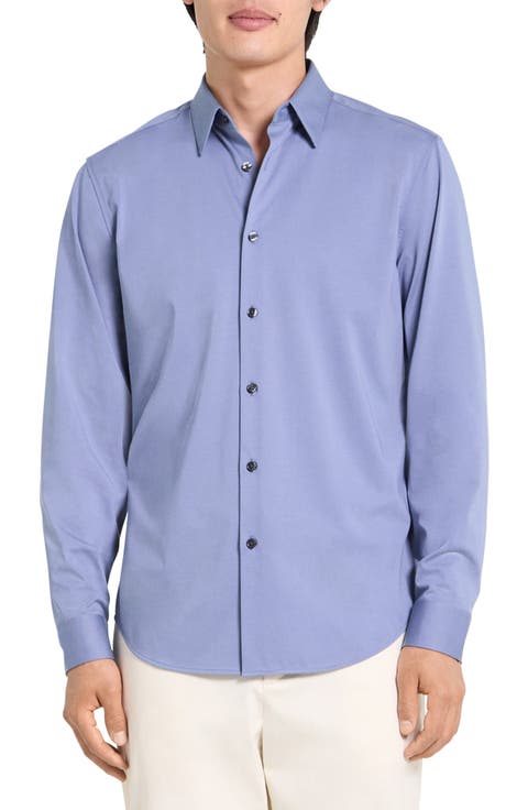 Sylvain ND Structure Knit Button-Up Shirt
