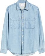 PS Paul Smith Casual Fit Organic Cotton Denim Button-Up Shirt
