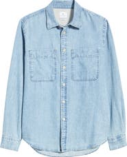 PS Paul Smith Casual Fit Organic Cotton Denim Button-Up Shirt