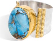 YS GEMS Oval Gemstone Ring