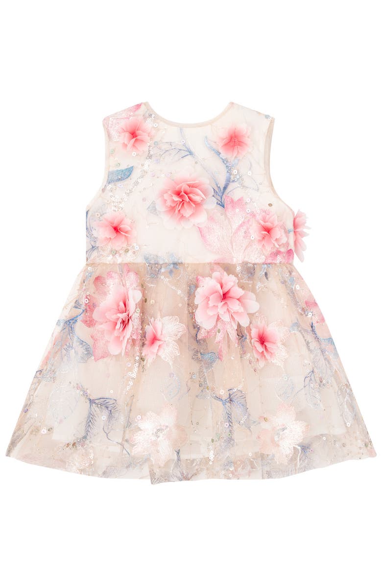Marlo Kids Rosalia Embroidered Mini Dress, Main, color, Floral