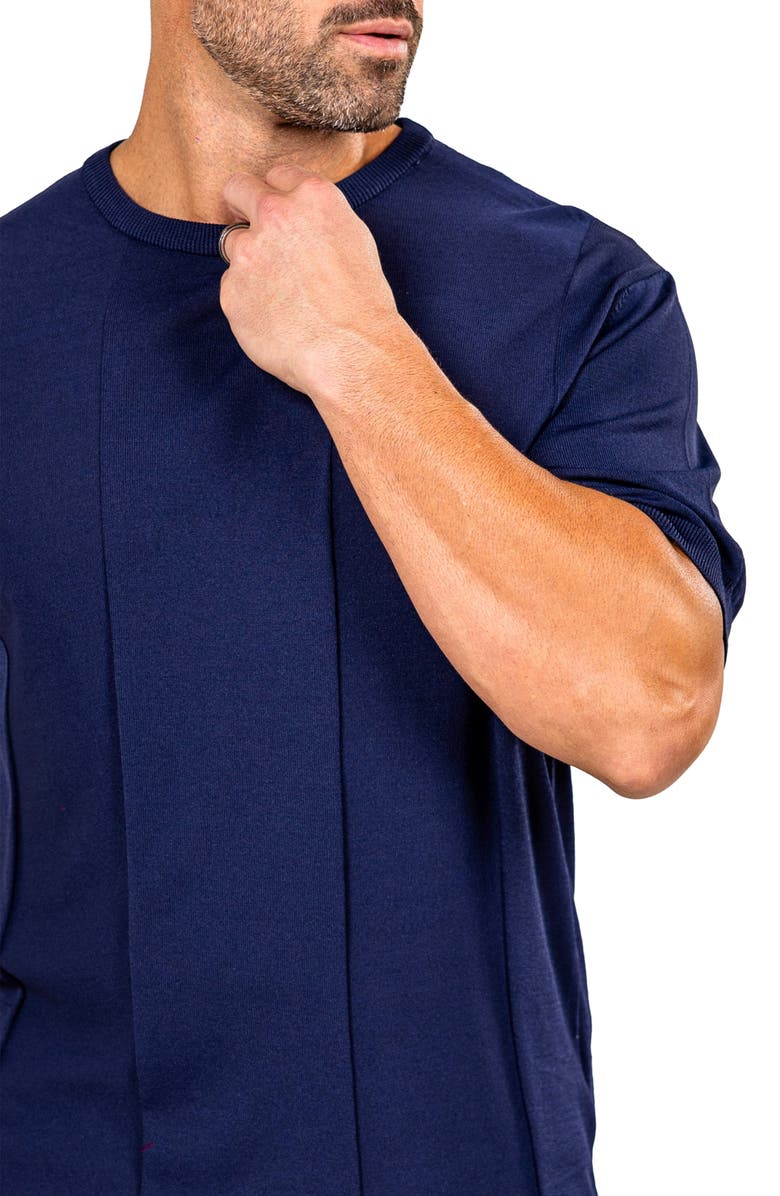 Maceoo Marthy Blue Crewneck, Alternate, color,