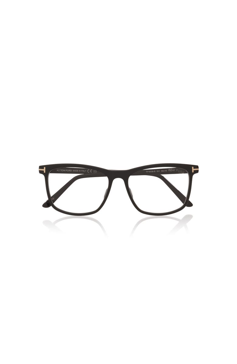TOM FORD 56mm Square optical glasses, Alternate, color, Black