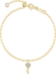 Lafonn Key to Forever Simulated Diamond Key Charm Bracelet
