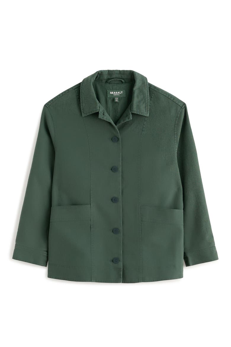 Croplands Herringbone Organic Cotton Jacket, Alternate, color, COPPICE