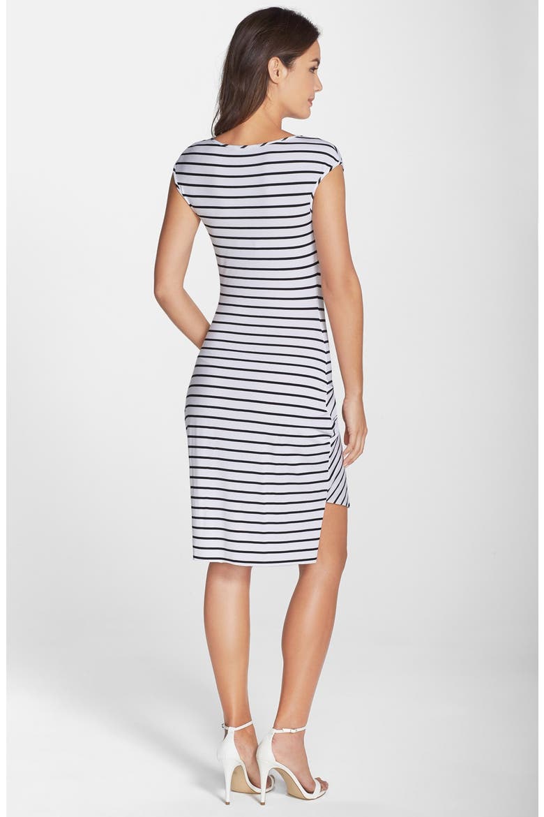 'Reiko' Stripe Jersey T-Shirt Dress, Alternate, color, STRIPE