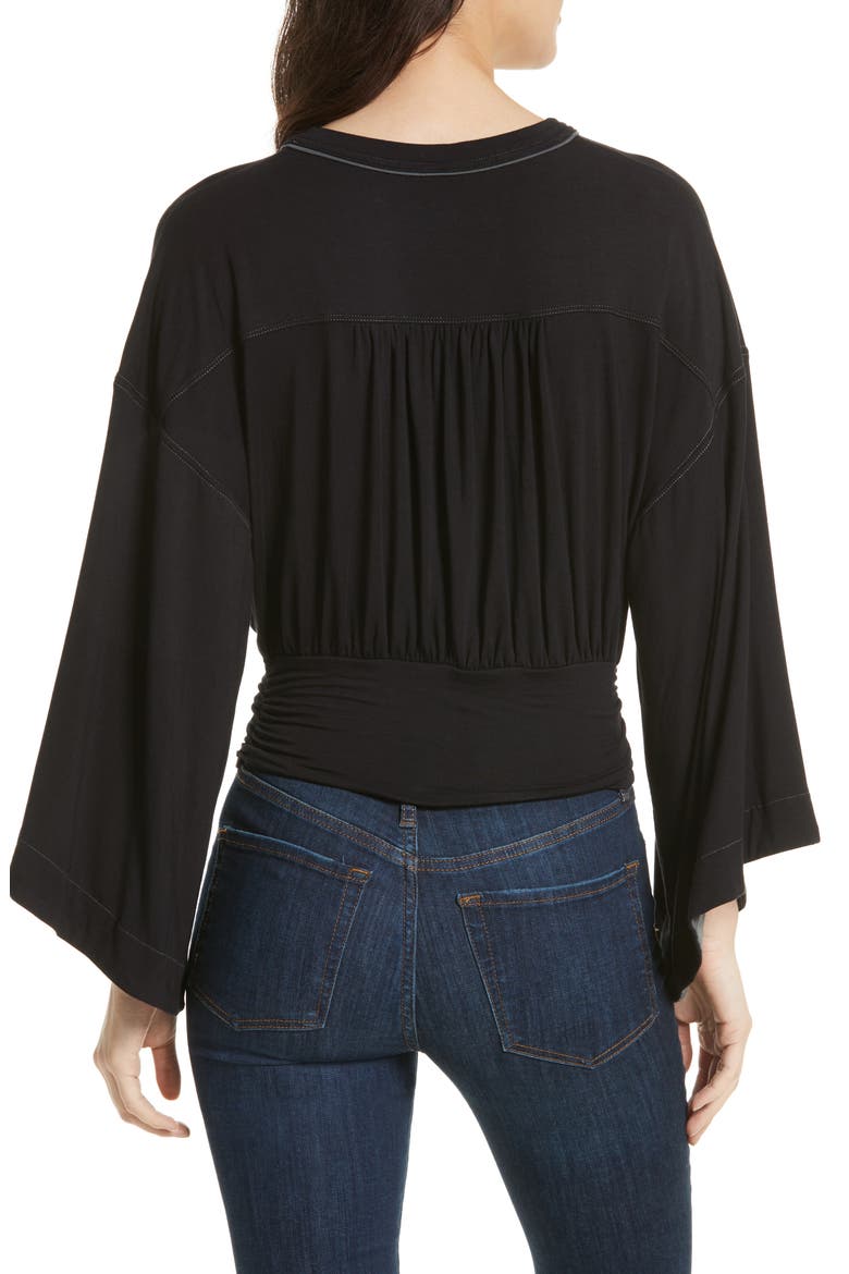 That's a Wrap Top, Alternate, color, BLACK