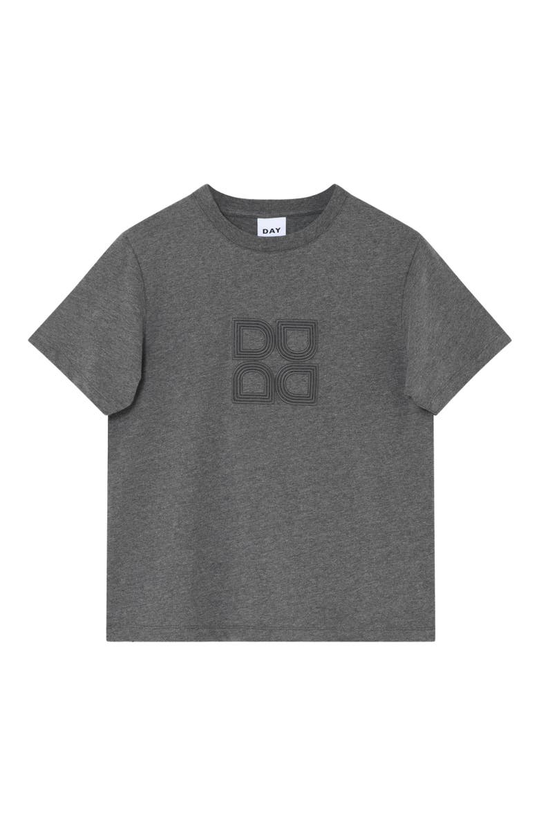 DAY Birger et Mikkelsen Parry Embroidered Logo T-Shirt, Alternate, color, Medium Grey Melange