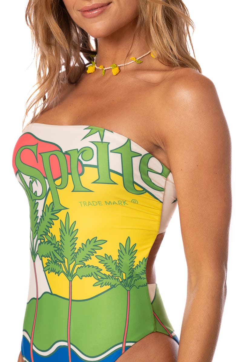 Maaji Ohana One-Piece Swimsuit, Alternate, color, Open Green