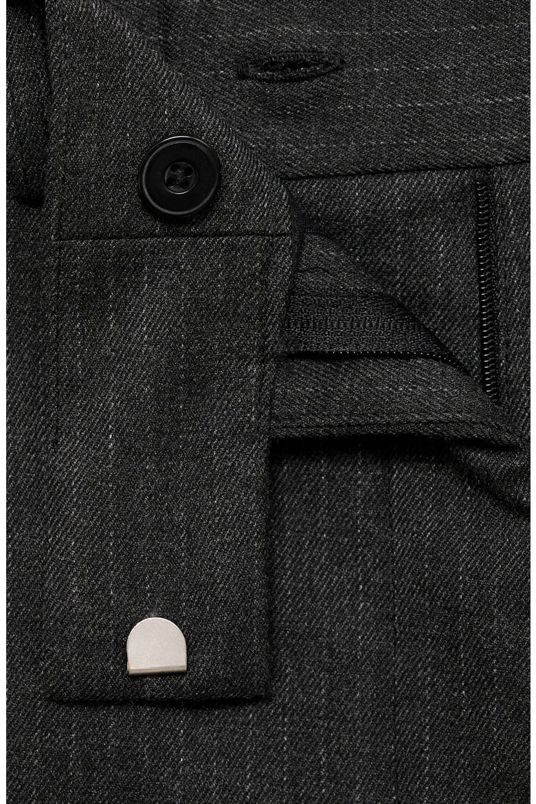Pinstripe Ankle Pants, Alternate, color, GREY