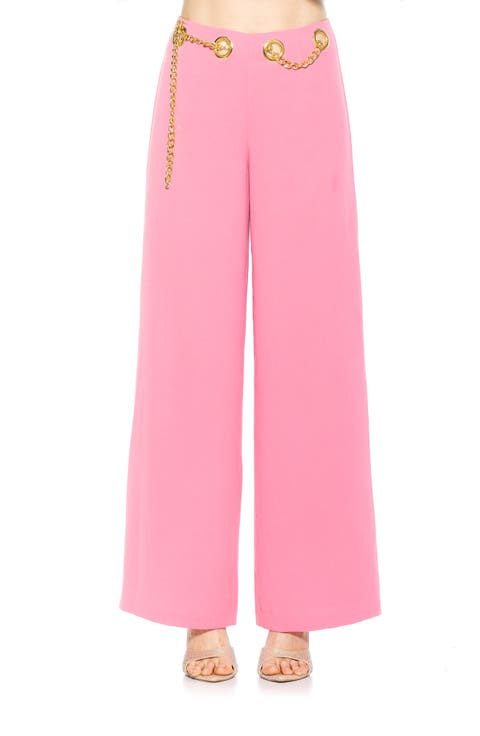 Cassie Grommet High Waist Wide Leg Pants