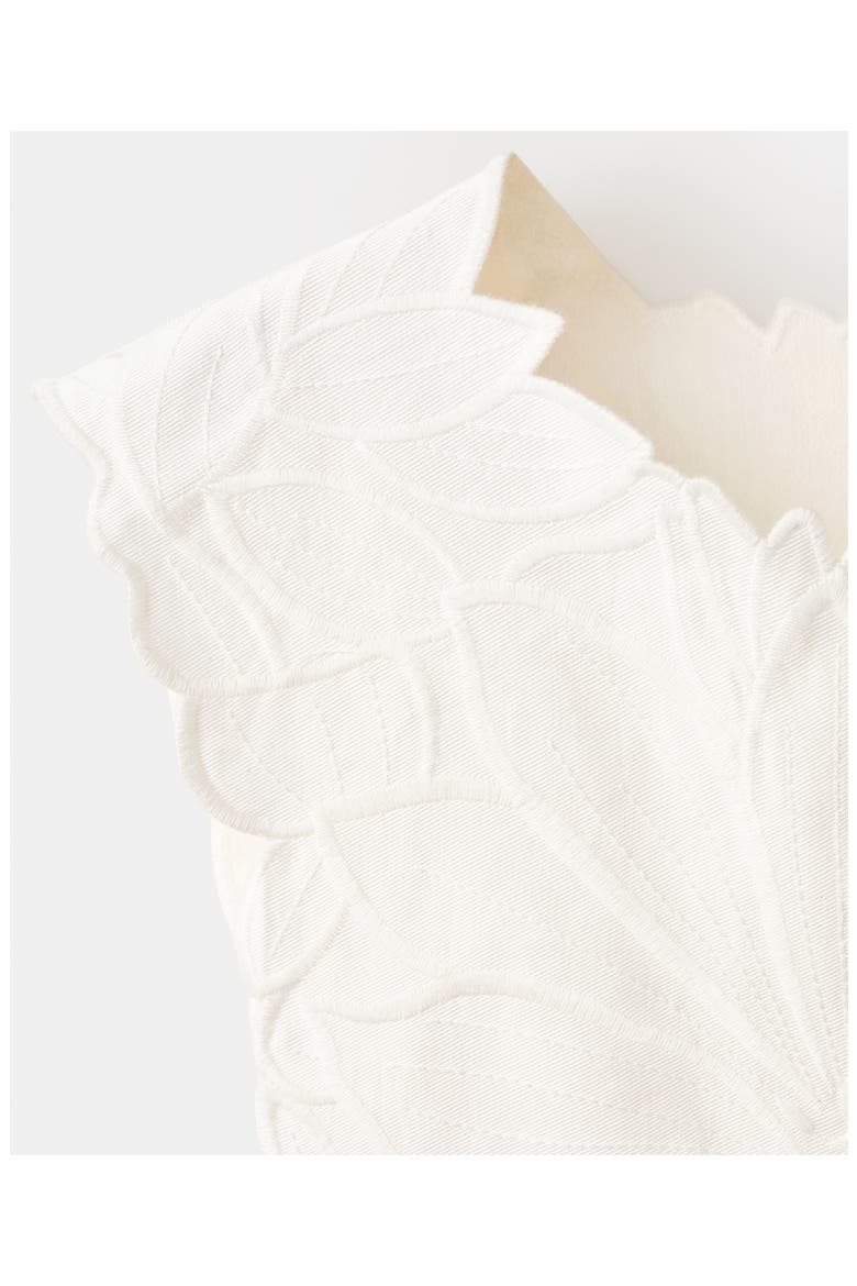 Floral Embroidered Cotton Blend Top, Alternate, color, OFF WHITE