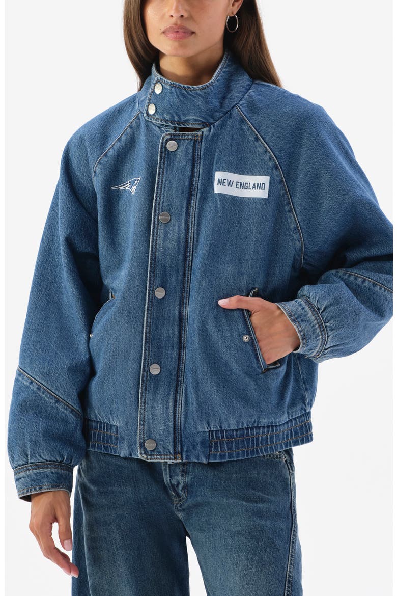 Oversized Denim Jacket, Main, color, EAGLES
