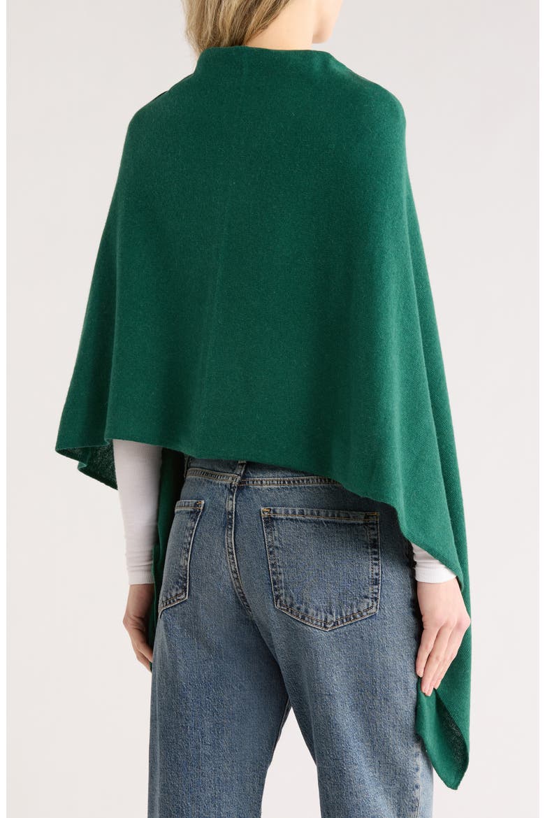 Lightweight Cowl Neck Poncho, Alternate, color, MOSS