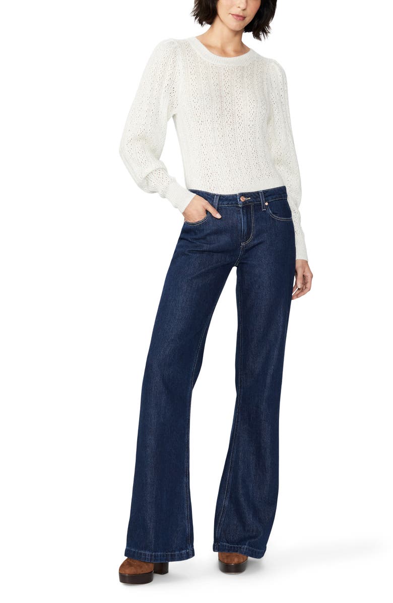PAIGE Sonja Low Rise Wide Leg Jeans, Alternate, color, Michiru