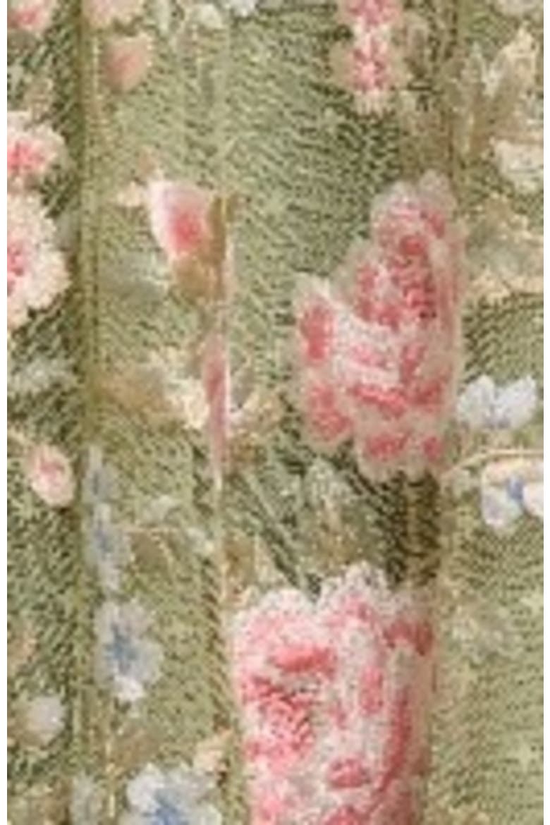 Antoinettes Floral Round Neck Midi Gown, Alternate, color, Meadow