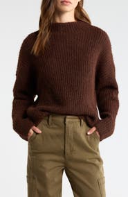 All in Favor Mock Neck Sweater