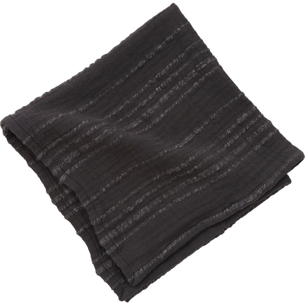 Pom Pom At Home Kenwood Set Of 4 Napkins In Charcoal