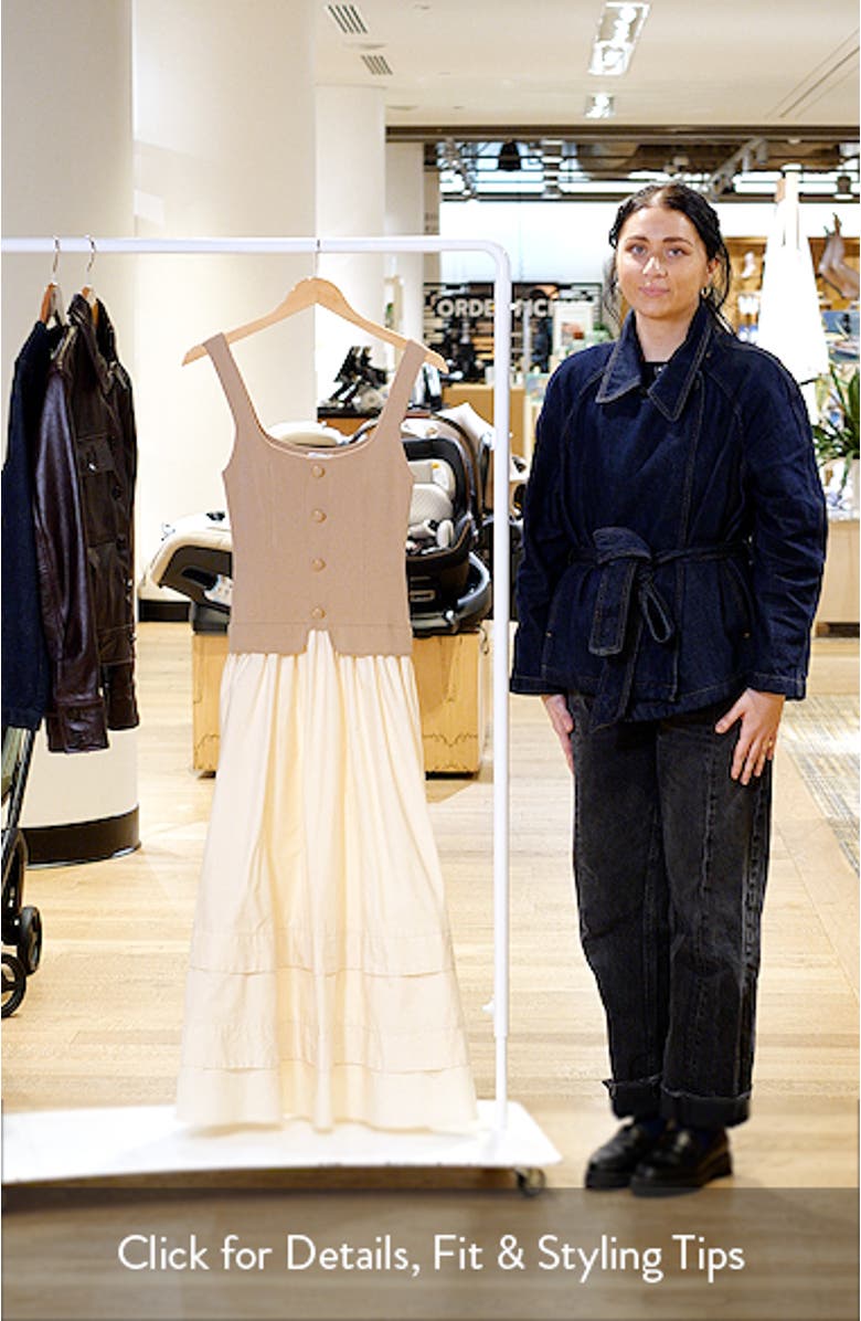 Mixed Media Midi Dress, sales video thumbnail