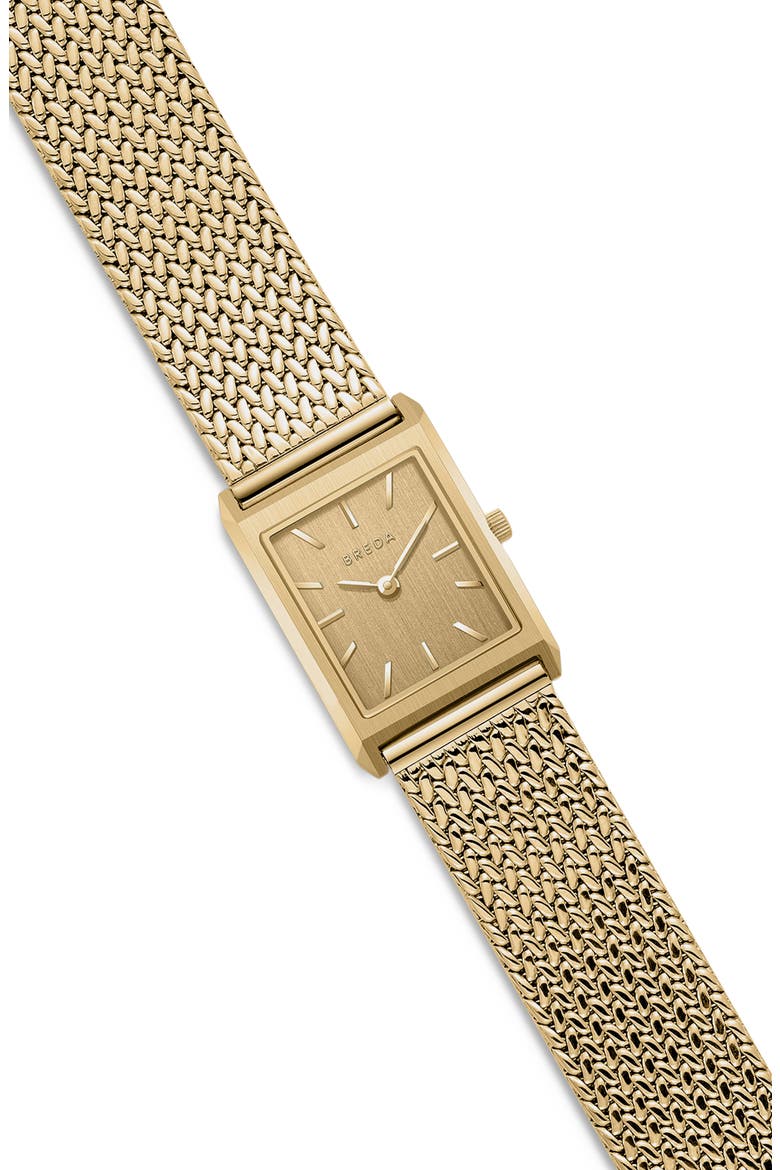 Virgil Tethered Mesh Strap Watch, 20mm, Alternate, color, GOLD