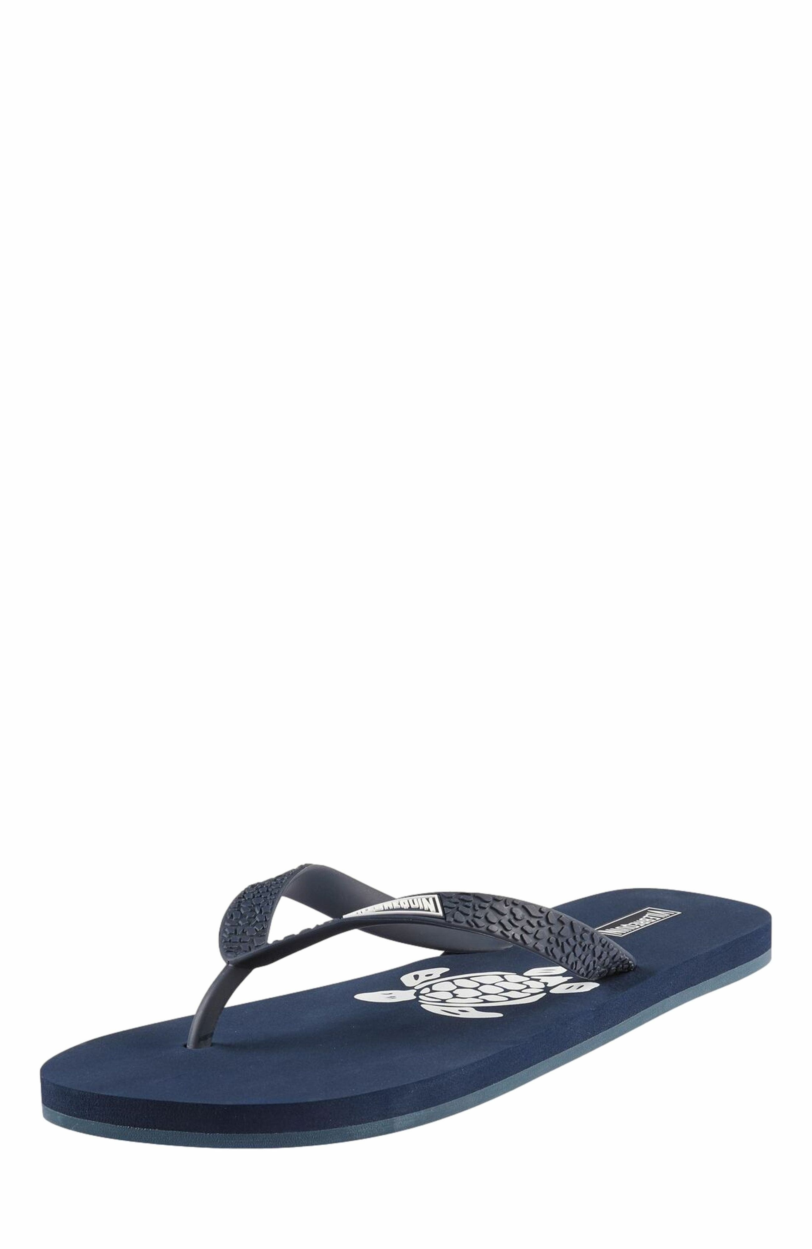 Vilebrequin Men's Turtle Beach Flip Flops, Main, color, 
