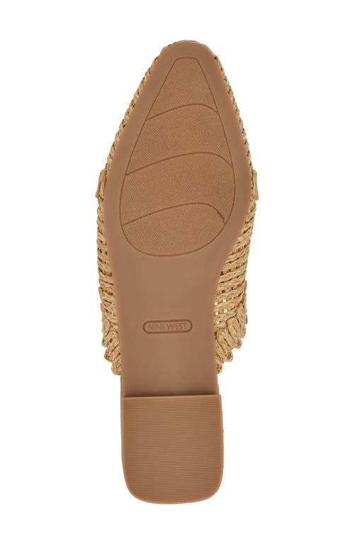 Nine West Canoli Raffia Mule In Natural