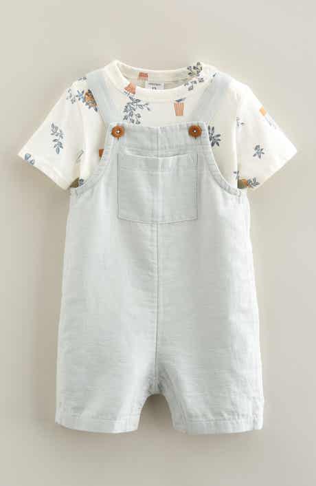 Nordstrom Cotton Bodysuit & Shortalls Set