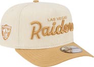 New Era Men's New Era Cream Las Vegas Raiders Herringbone 9FIFTY A-Frame Snapback Hat