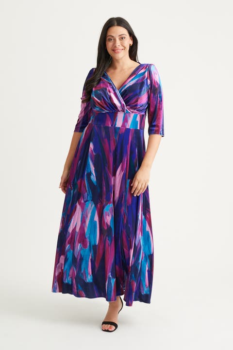 Verity Abstract Print Maxi Gown