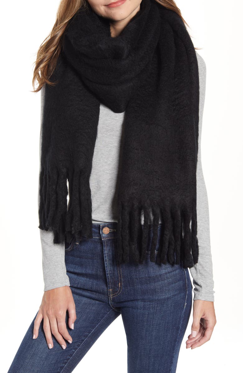 Rebecca Minkoff Woven Blanket Scarf, Main, color, 