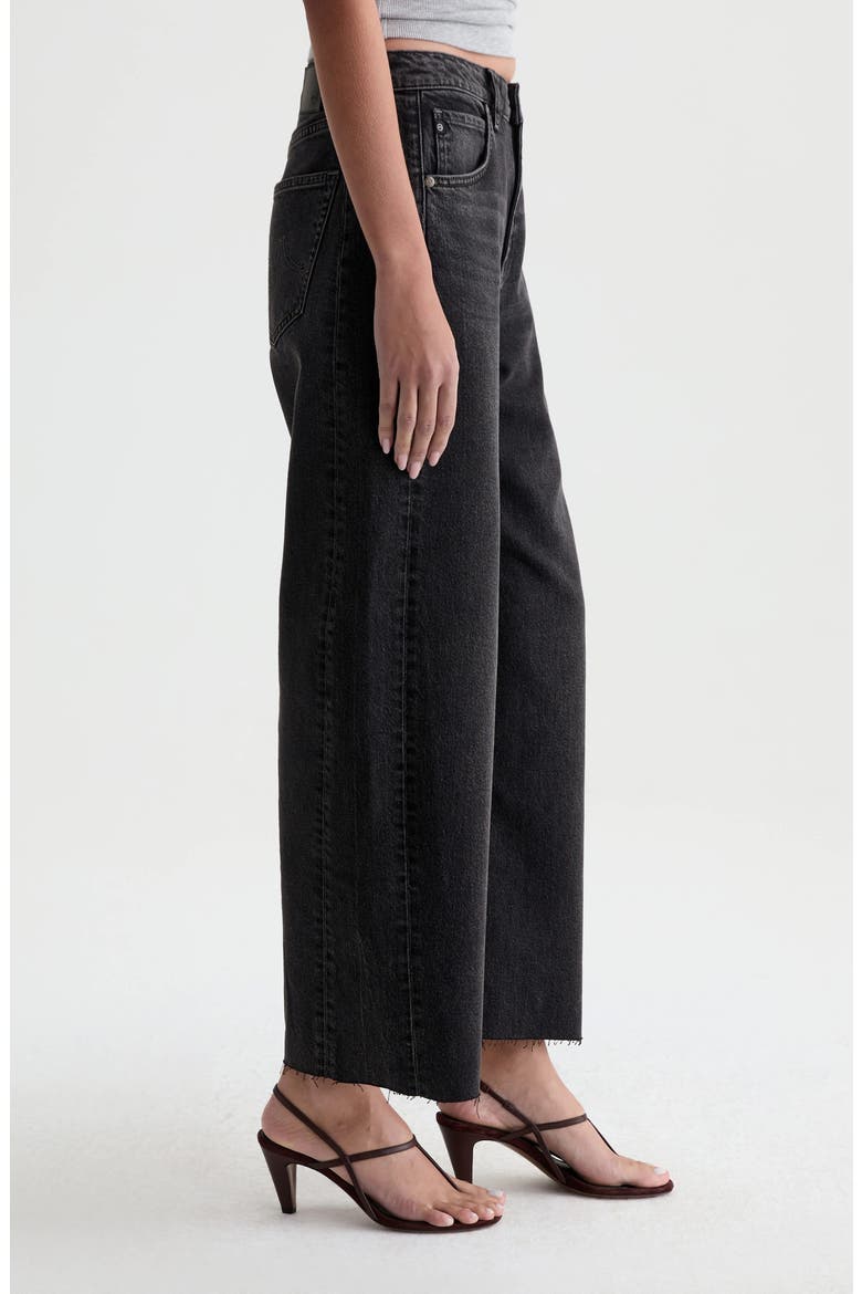 Hattie Raw Hem High Waist Crop Barrel Jeans, Alternate, color, SHIBUYA