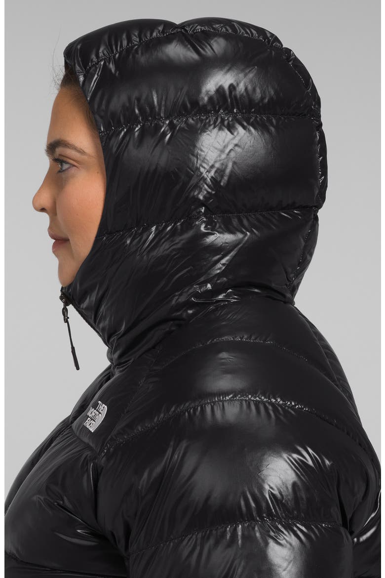 Hydrenalite 600 Fill Power Down Hooded Jacket, Alternate, color, TNF BLACK SHINE