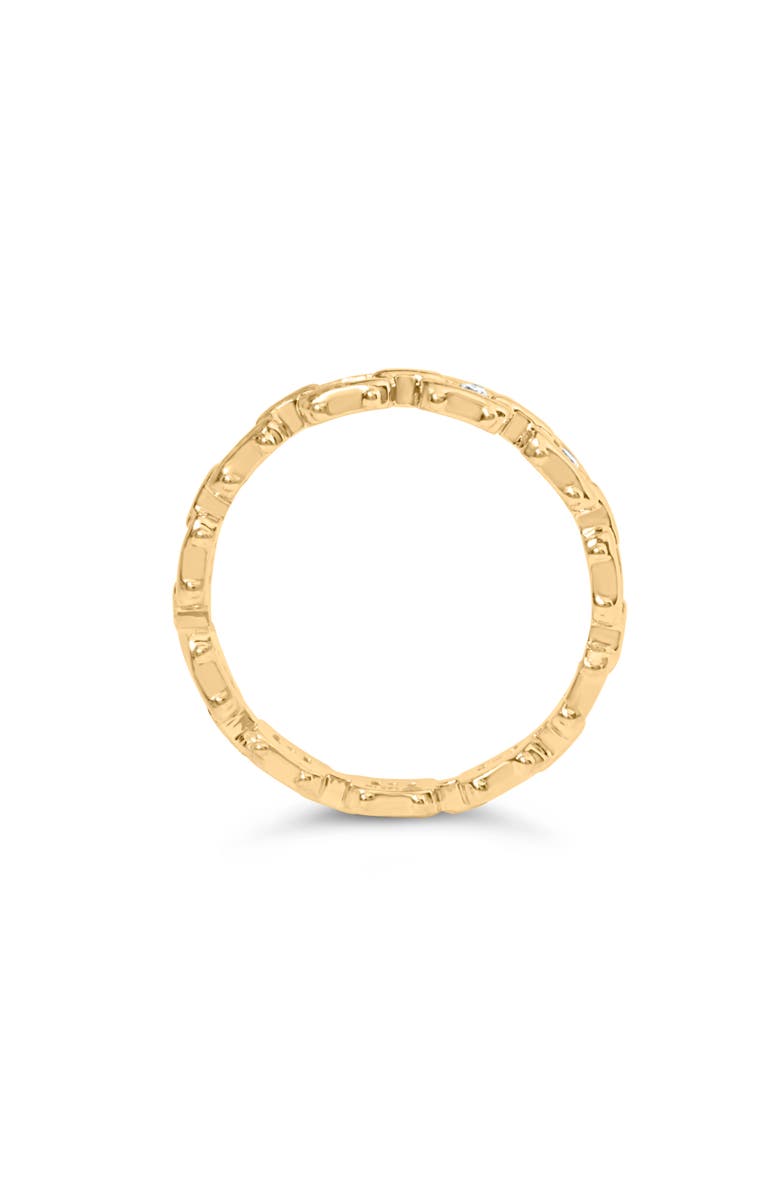 Haus of Brilliance 10K Yellow Gold 1/10 Cttw Diamond Paperclip Style Link Band Ring, Alternate, color, Yellow