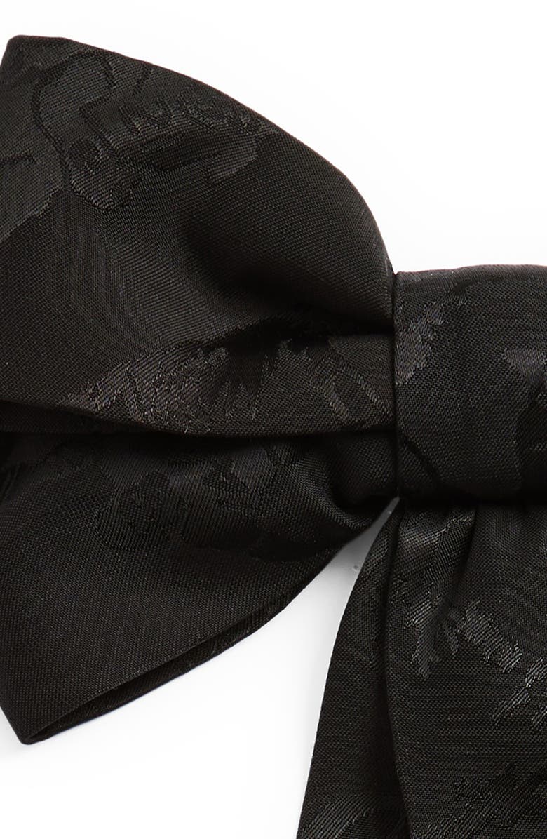 Bode Football Jacquard Bow Barrette, Alternate, color,