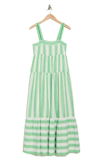 Simkhai Bora Stripe Maxi Dress In Parakeet Stripe
