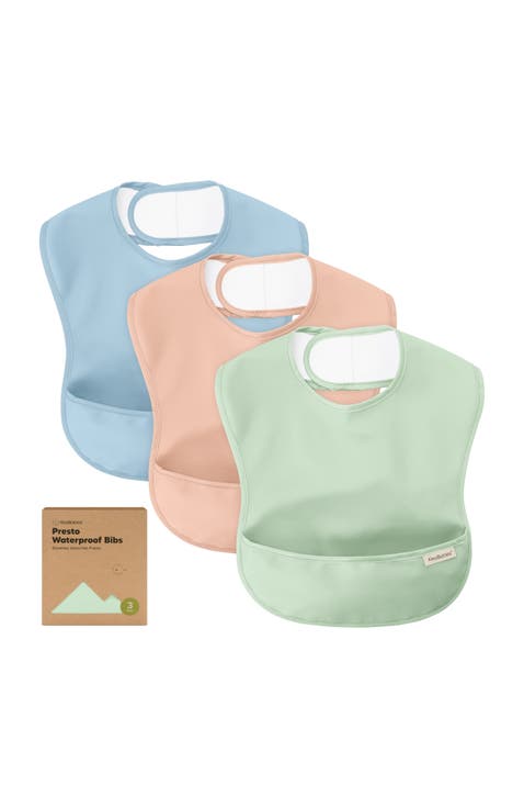 3-Pack Presto Waterproof Bibs