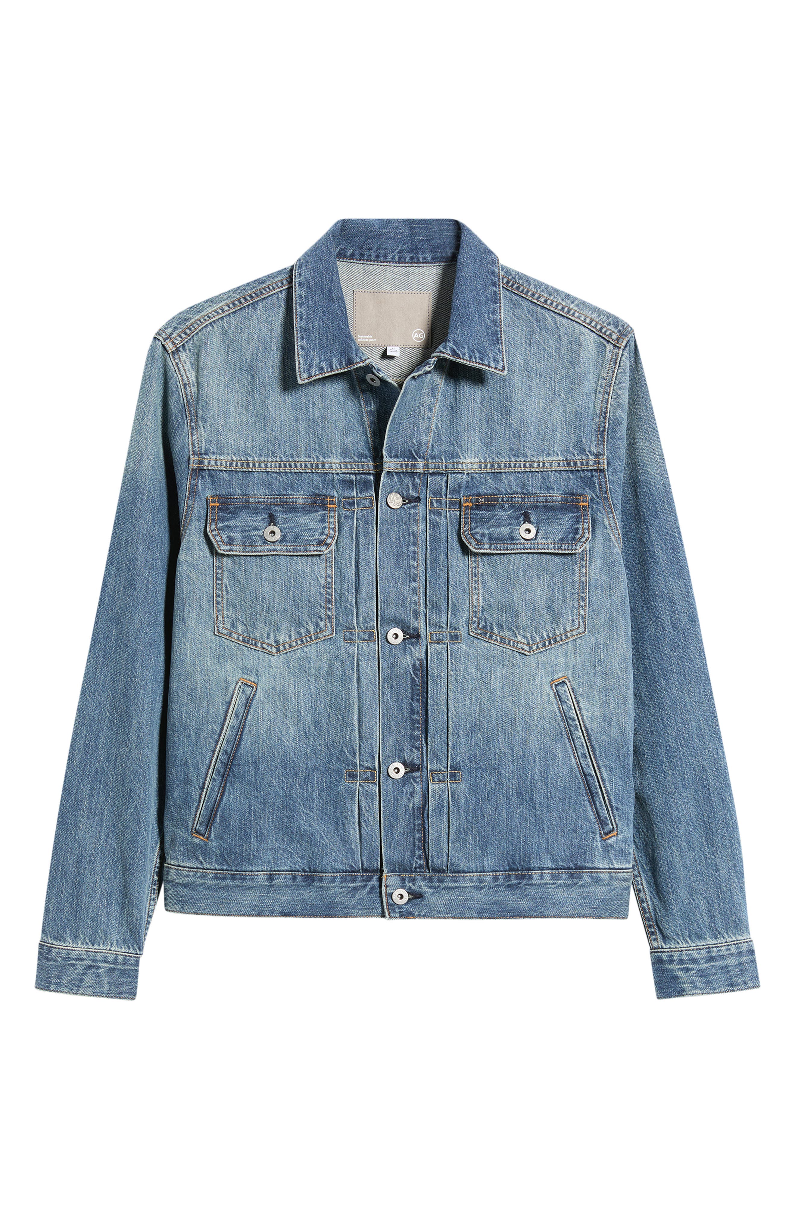 AG Sid Denim Trucker Jacket — фото 6